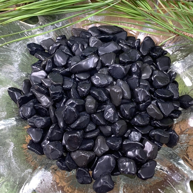 Mini pedras preciosas de obsidiana (lote de 50 gramas / 1,7 onças)