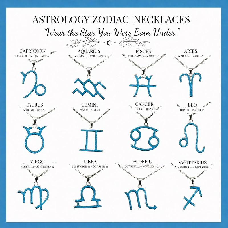 Sagittarius Opal Zodiac Necklace – November 22 to December 21