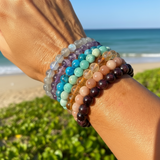 7-delt Mala Bead Armbånd Chakra Sæt (et armbånd til hvert Chakra)