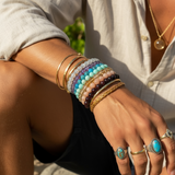 7-delt Mala Bead Armbånd Chakra Sæt (et armbånd til hvert Chakra)