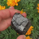 Zwarte Obsidiaan Ruwe Natuursteen