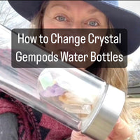 Amethyst Rough Gem Pod Water Bottle 💧 75% Off Flash Promo Sale