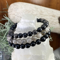 Energibeskyttelse 3-PC Crystal Mala armbåndssæt