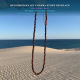 Red Obsidian 1st Chakra Stone Necklace