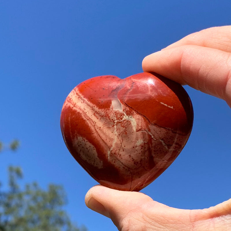 Pedras da Lua Crescente em Jaspe Vermelho