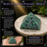 Rubino in Piramide di Zoisite - Medio