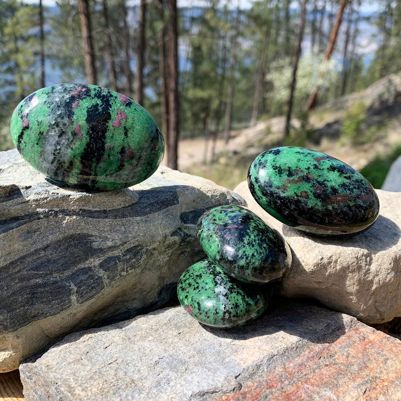 Ruby In Zoisite Palmstone