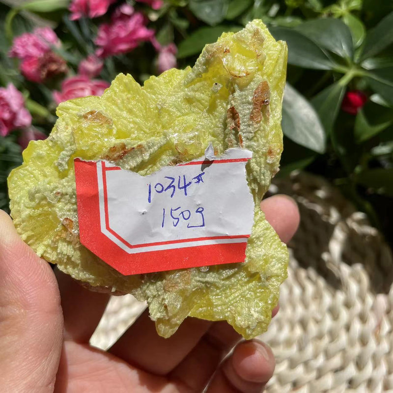 Natural Sulfur Crystal (150 grams)  (Item #1034)