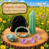 Ensemble bracelet Mala et cristaux de prospérité 🙏