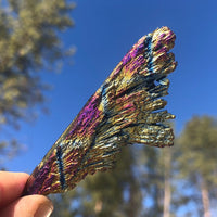 Rainbow Peacock Titanium Kyanite blæser
